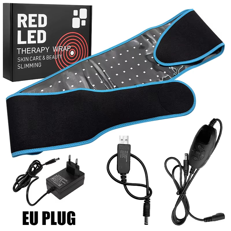 Red Light Therapy Belt 660Nm 850Nm near Infrared Light Therapy for Body, Relaxing Muscle, Inflammation, Improve Circulation