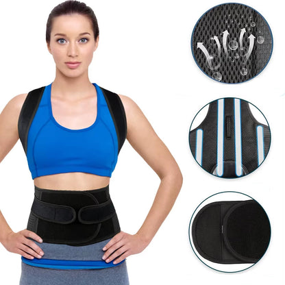 Back Brace Posture Corrector for Women & Men,Back Straightener, Scoliosis and Hunchback Correction,Adjustable Posture Trainer