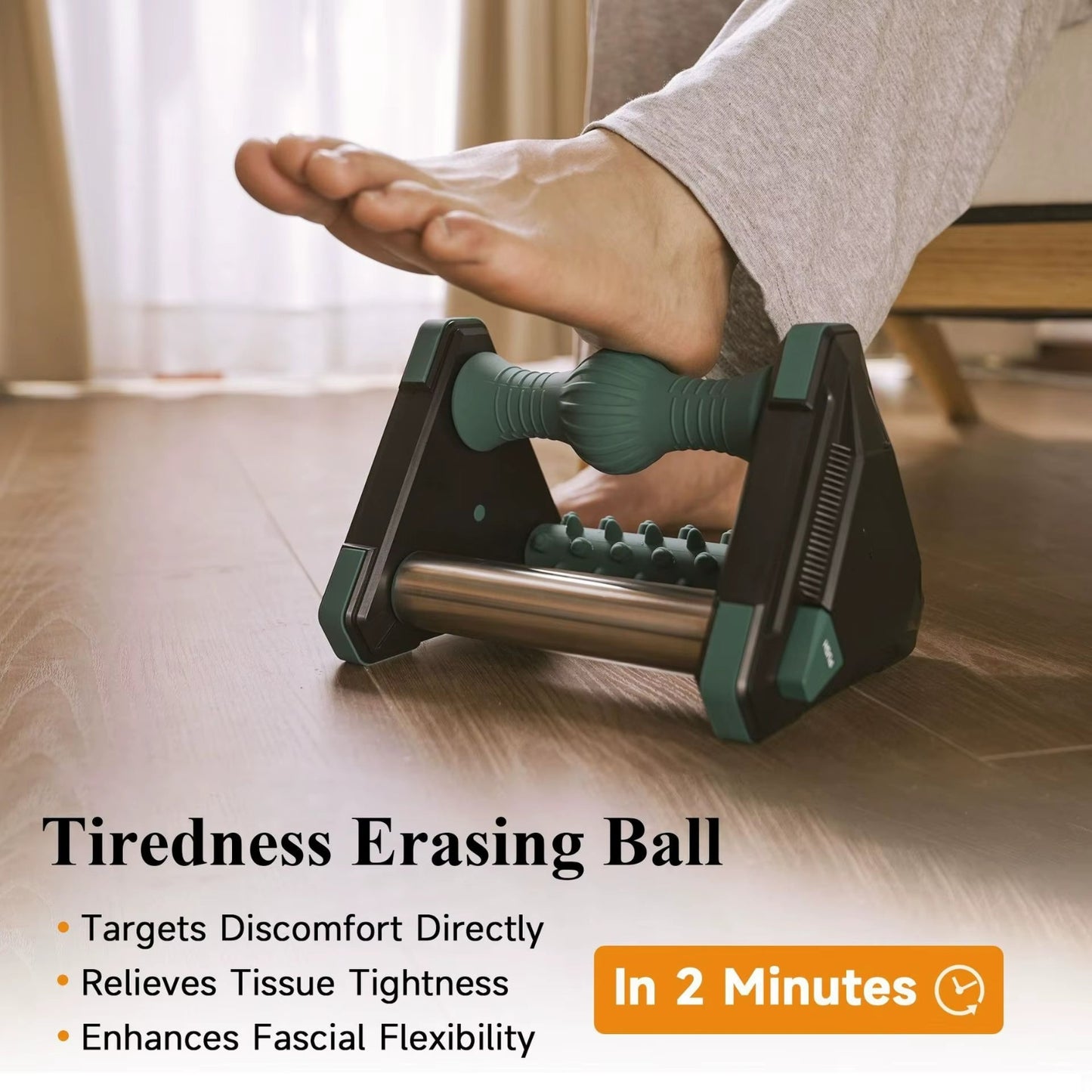 Foot Massager, Ice Compress to Relieve Plantar Fascia and Foot Pain, Three in One Massage for Heel Pain