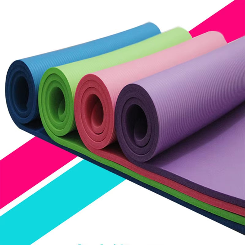Multi-Functional Healthy Sports Handsome Body Tasteless NBR Yoga Thickening Environmentally Friendly Rubber Sports Mat
