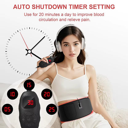 Red Light Therapy Belt 660Nm 850Nm near Infrared Light Therapy for Body, Relaxing Muscle, Inflammation, Improve Circulation