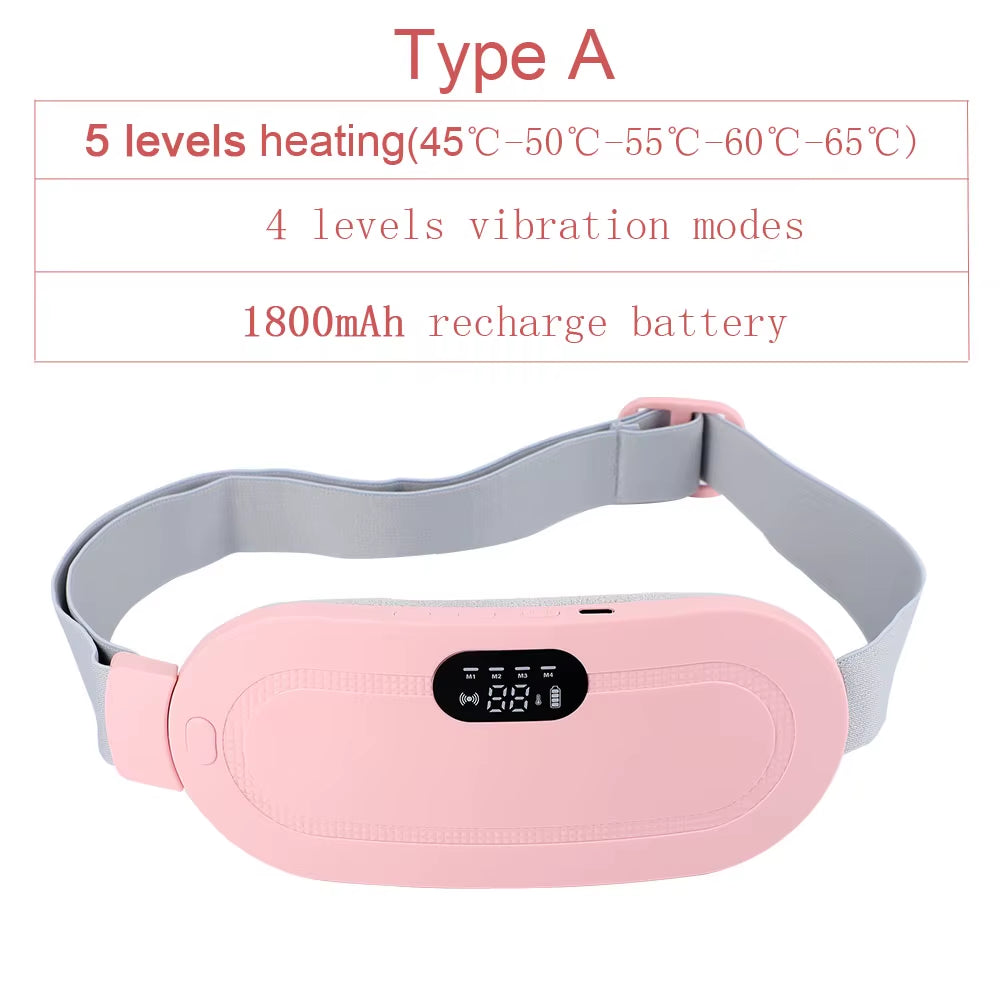 Menstrual Period Pain Relief Device 5-Level Heating Pad Eletric Massager Abdominal Vibrator for Women Physiotherapy Belly Warmer