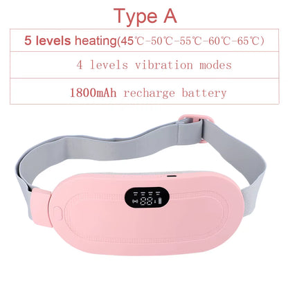 Menstrual Period Pain Relief Device 5-Level Heating Pad Eletric Massager Abdominal Vibrator for Women Physiotherapy Belly Warmer