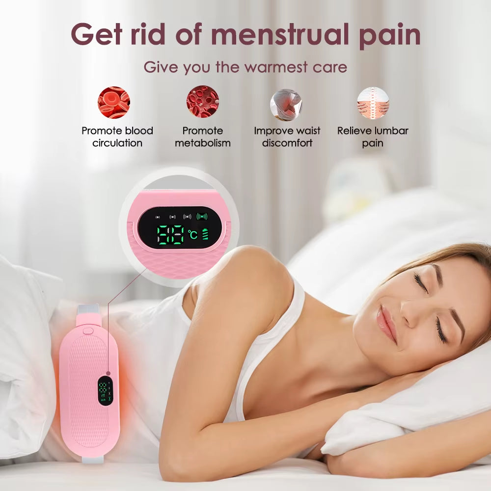 Menstrual Period Pain Relief Device 5-Level Heating Pad Eletric Massager Abdominal Vibrator for Women Physiotherapy Belly Warmer