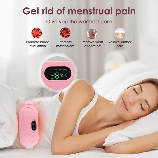 Menstrual Period Pain Relief Device 5-Level Heating Pad Eletric Massager Abdominal Vibrator for Women Physiotherapy Belly Warmer