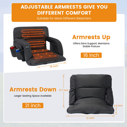 Heated Seat Back & Arm Support